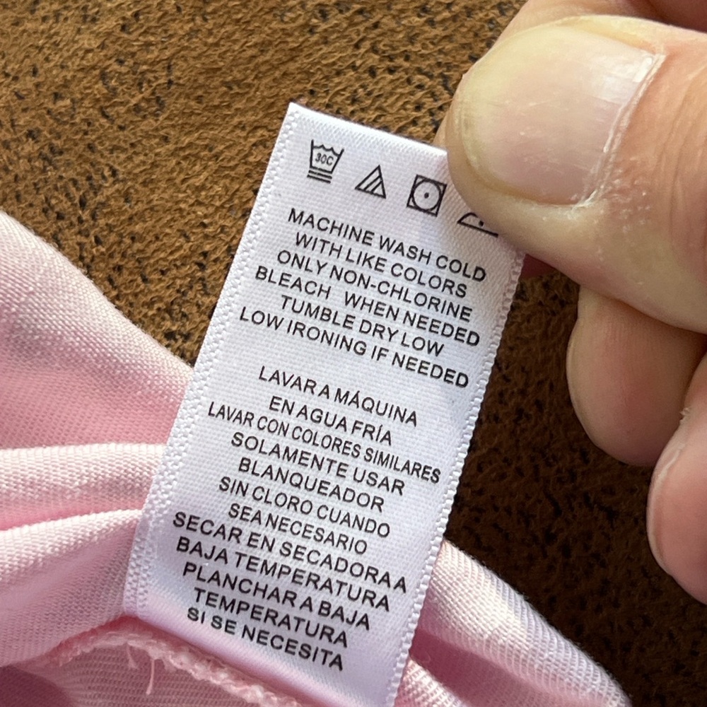 Elegant Billy T Pink Button Down Patterned Shirt.… - image 4